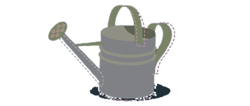 Fertiliser - illustration of a watering can
